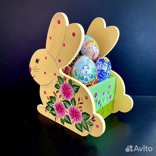 Кролик пасхальный. Конфетница, подставка
