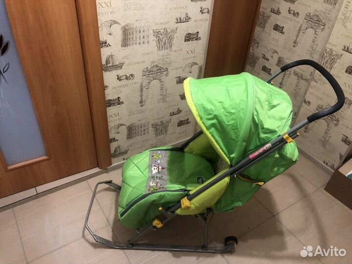 Детские санки коляска бу