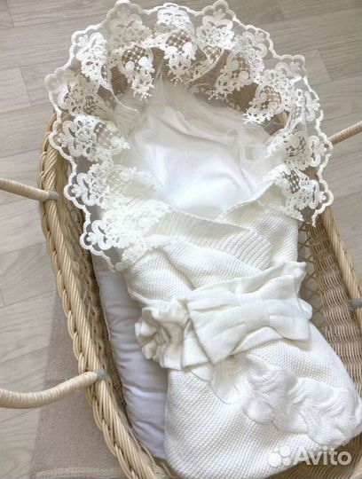 Конверт одеяло на выписку зима