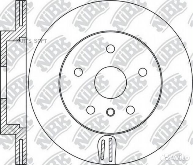 Nibk RN1709 Диск тормозной NiBK