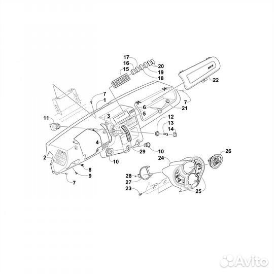 Прибор LCD 0520-172 arctic CAT
