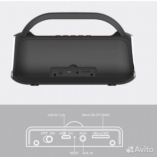 Портативная колонка musky DY-18 черная