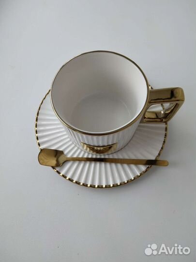 Кружка + блюдце + ложечка