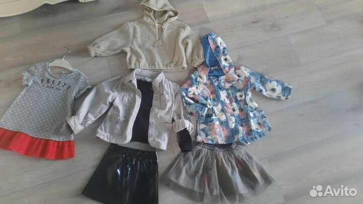 Пакет фирменных вещей для девочки 86 92