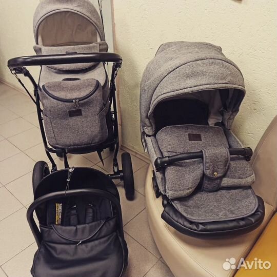 Стильная коляска Jaxee Rosa 3 в 1