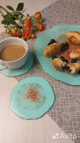 Сервировочный набор из эпоксидной смолы