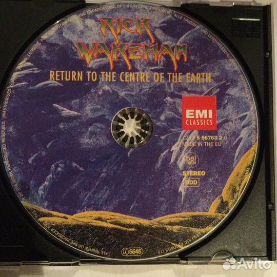 CD Rick Wakeman/Return To The Center.1999, EU