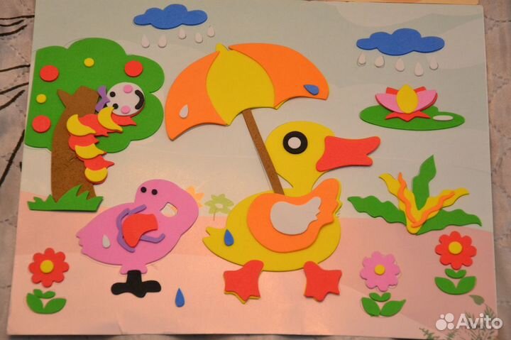 Аппликация, развивающая поделка