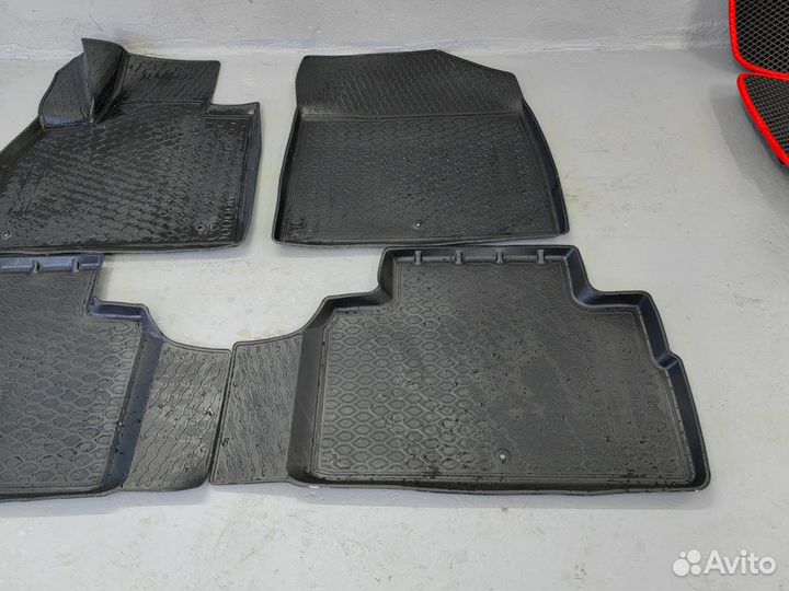 Коврики салона резиновые Hyundai solaris (1) седан