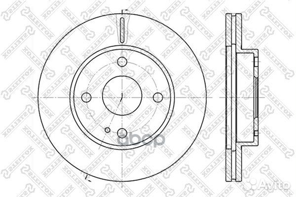 Диск тормозной передний 6020-3232V-SX Stellox