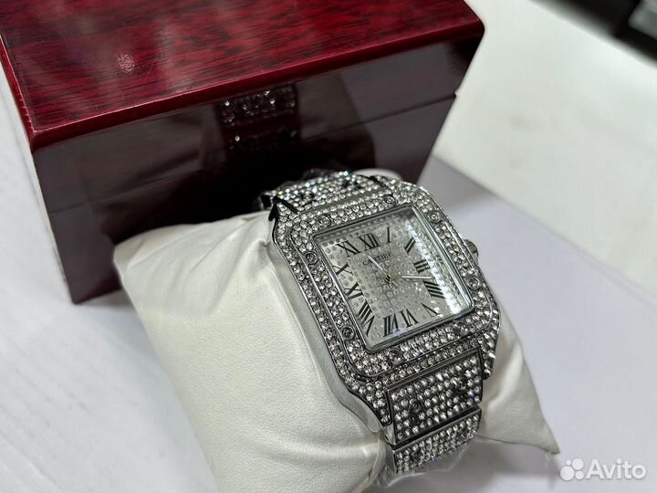 Часы cartier женские серебряные