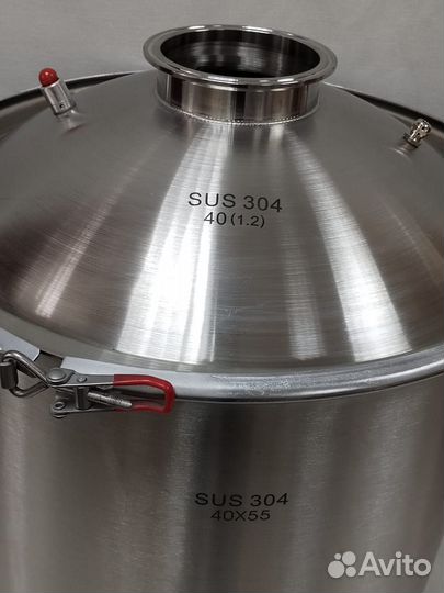 Перегонный куб 70 литров кламп 2, 3 и 4 дюйма