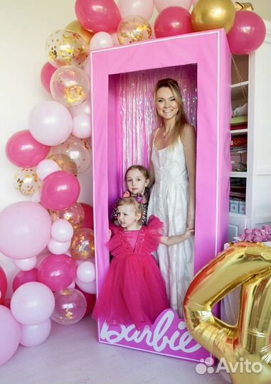 Коробка Барби фотозона