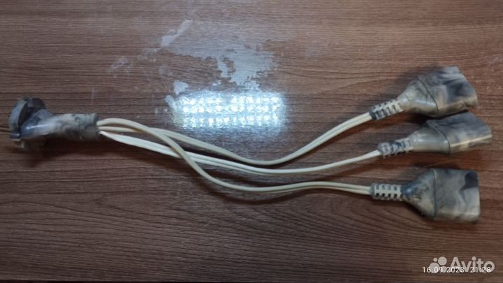 Провод разветвитель 250 В Тройник