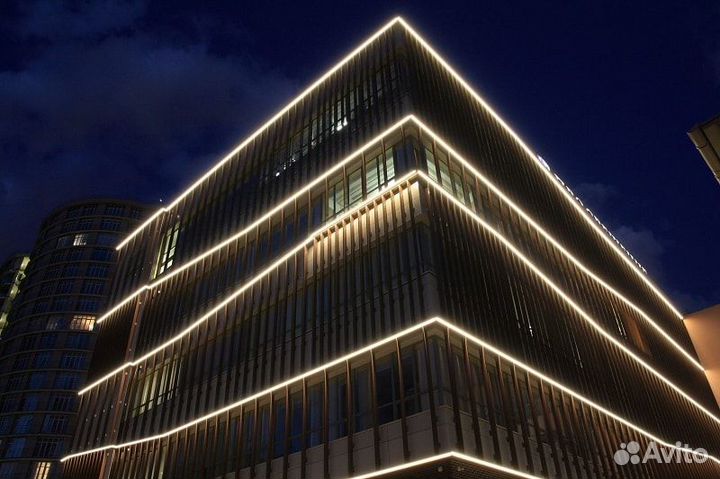 Светодиодная подсветка фасадов и домов