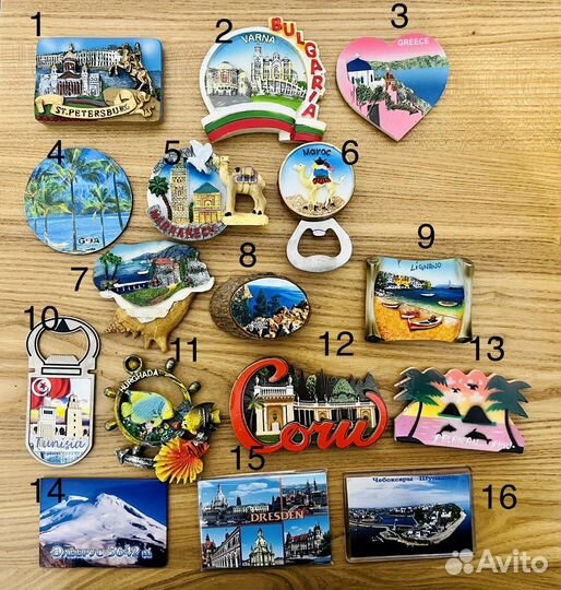 Магнитики на холодильник (читать описание)