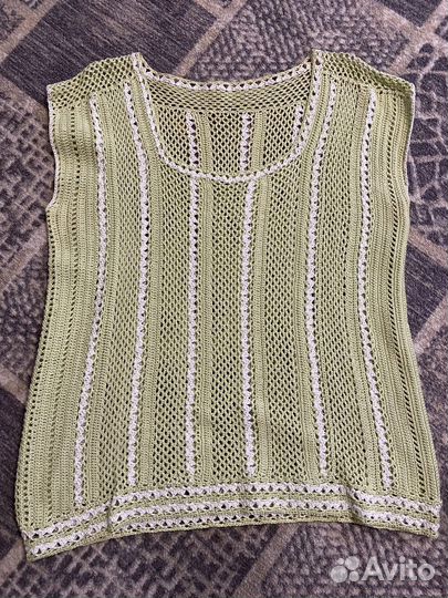 Жилет вязаный женский ручная работа