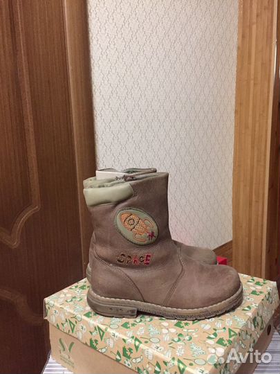 Детские кожаные сапоги