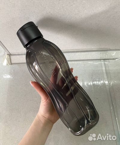 Бутылка для воды, для фитнеса 1л черная