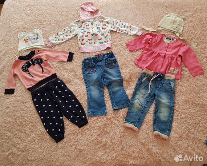 Детские вещи и обувь пакетом 80-86р