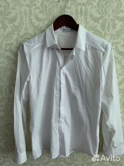 Рубашка белая для мальчика 164