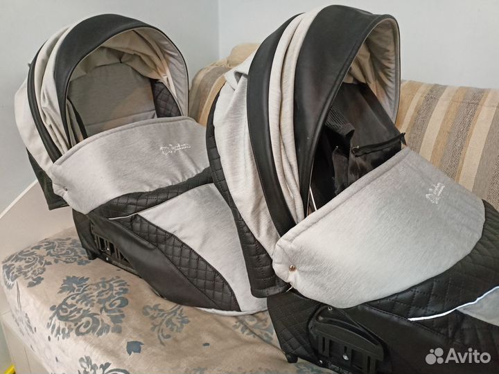 Коляска для двойни 3 в 1