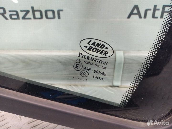 Стекло двери задней левой (форточка) Land Rover