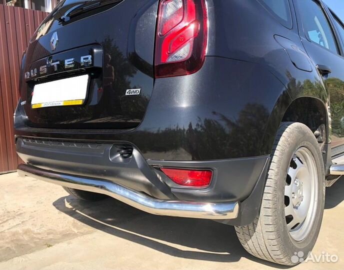 Renault Duster 2017 Защита заднего бампера