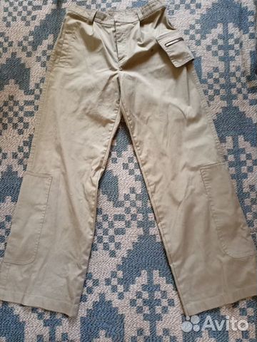Лёгкие светлые брюки/джинсы для мальчика, 146