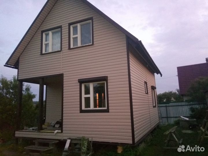 Монтаж сайдинга под ключ, вагонка, имитация бруса