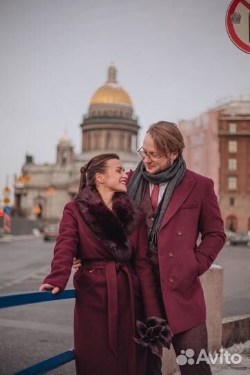 Пальто женское зимнее шерстяное