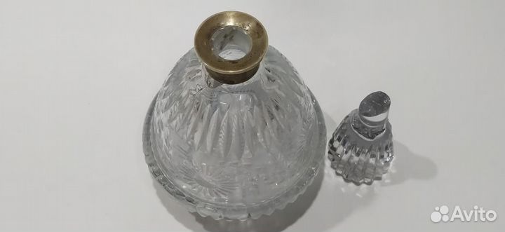 Графин Штоф Хрусталь Серебро Клеймо звезда Испания