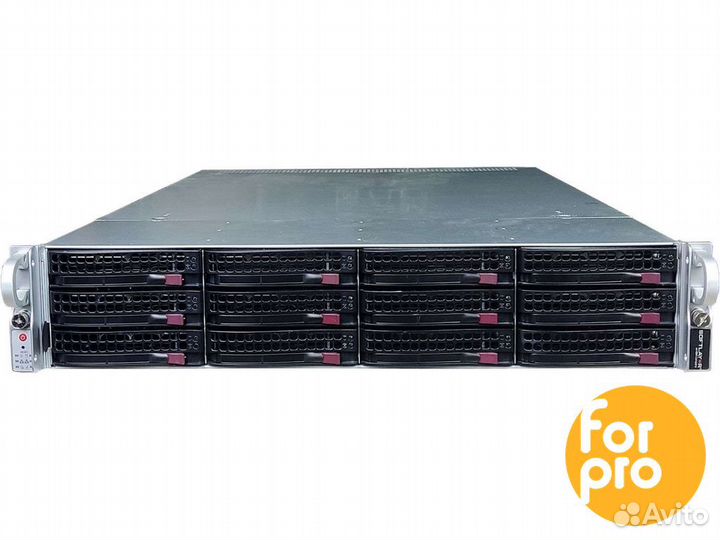 Supermicro 2U X10DRU 12LFF 2xE5-2690v3 128GB, 9361