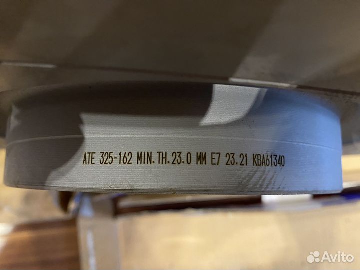 Тормозной диск передний ATE (24.0325-0162.1)