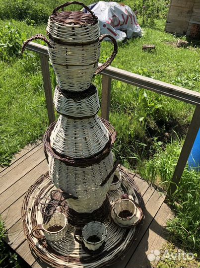 Плетеные корзины и декор для сада