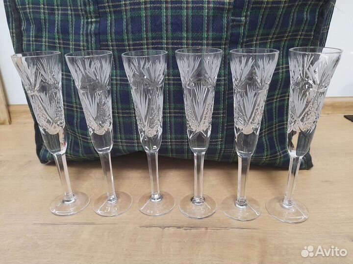 Фужеры хрустальные ссср.Редкие