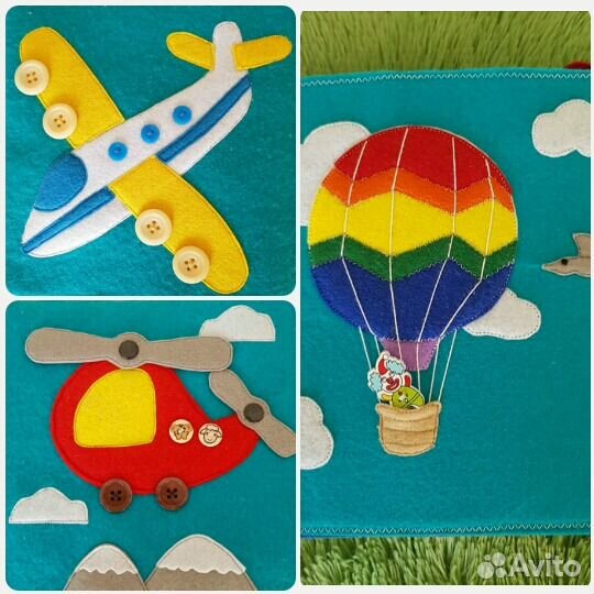 Развивающая книжка из фетра на заказ