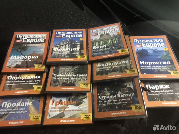 Диски DVD с видео путешествие по Европе
