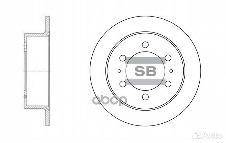 SD3026 диск тормозной задний Daewoo Korando, S