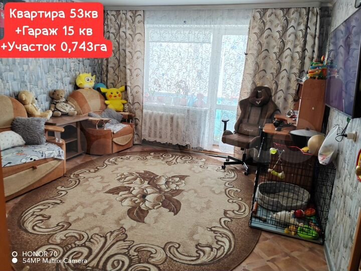 2-к. квартира, 53,6 м², 3/3 эт.