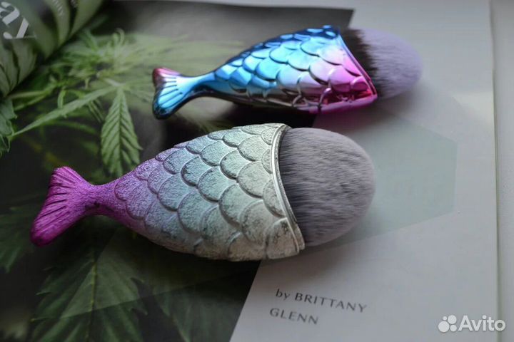 Щеточки для маникюра единорог рыбка