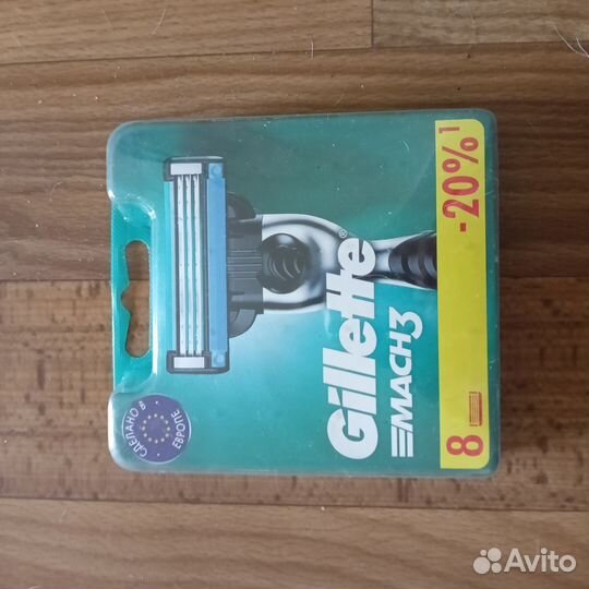 Кассеты gillette mach3 8 шт