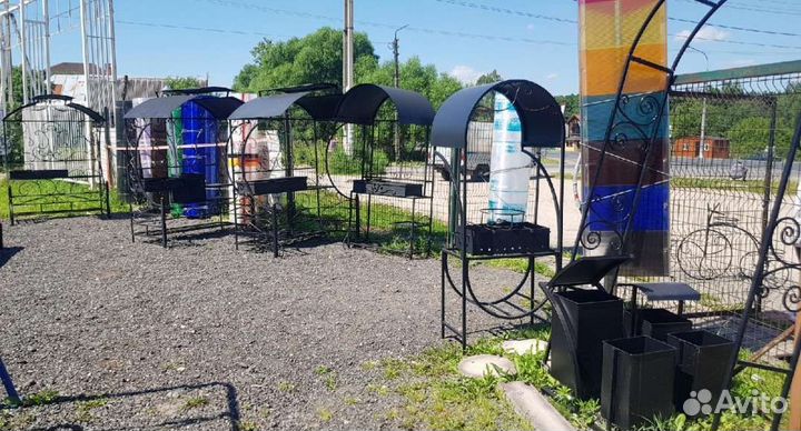 Мангал с крышей