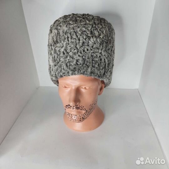 Каракулевая серая папаха