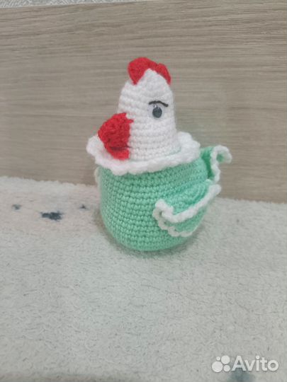 Вязаные цыплята