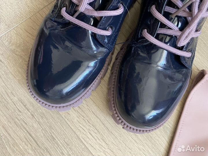 Ботинки на флисе futurino 36 размер для девочки