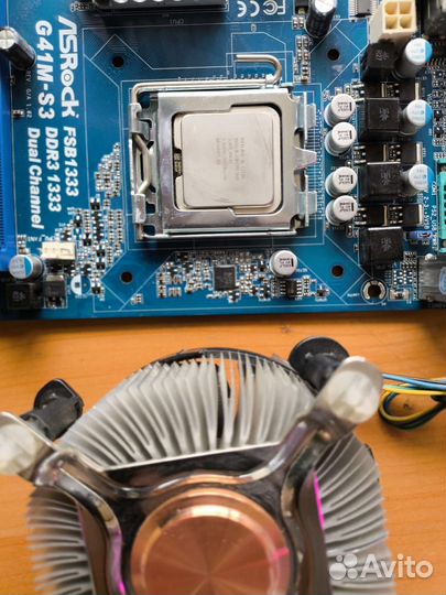 Мат. плата s775 ASRock G41M-VS3 (DDR3) +проц