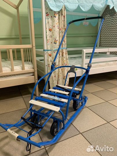 Санки детские на колесах складные Nika Nikki 3