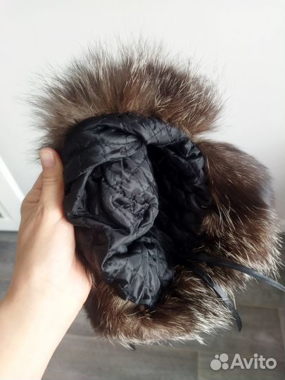 Норковая шапка детская