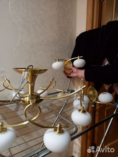 Люстра потолочная с бра